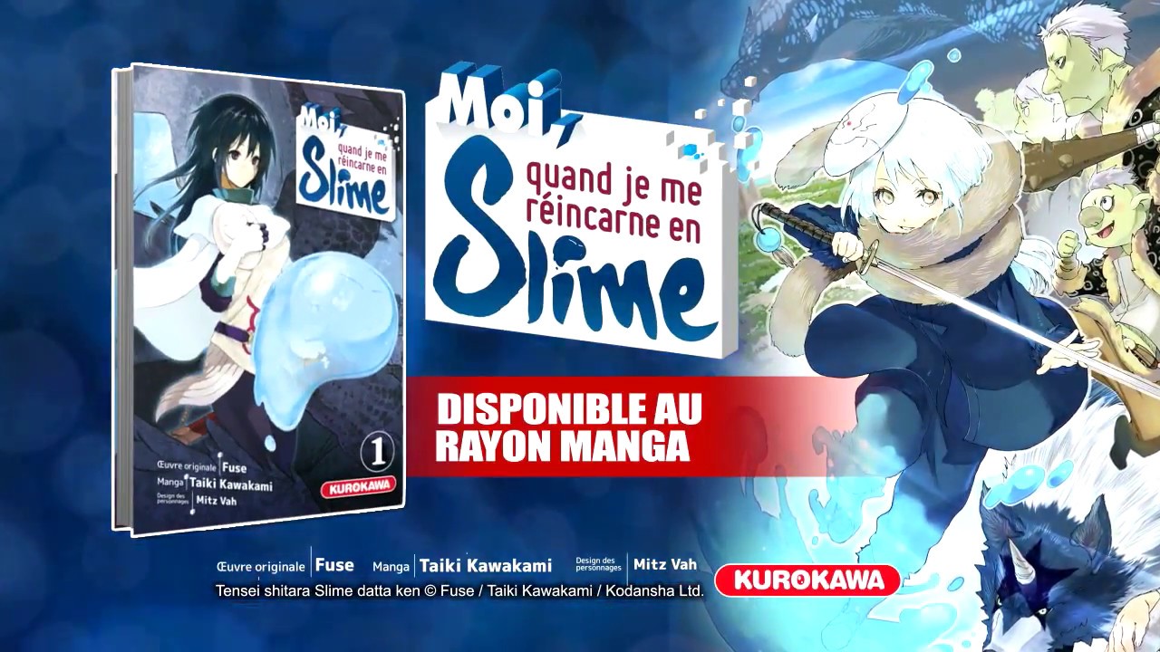 Moi Qui Me Réincarne En Slime Moi quand je me réincarne en slime, bande annonce du manga - L'Ecran à